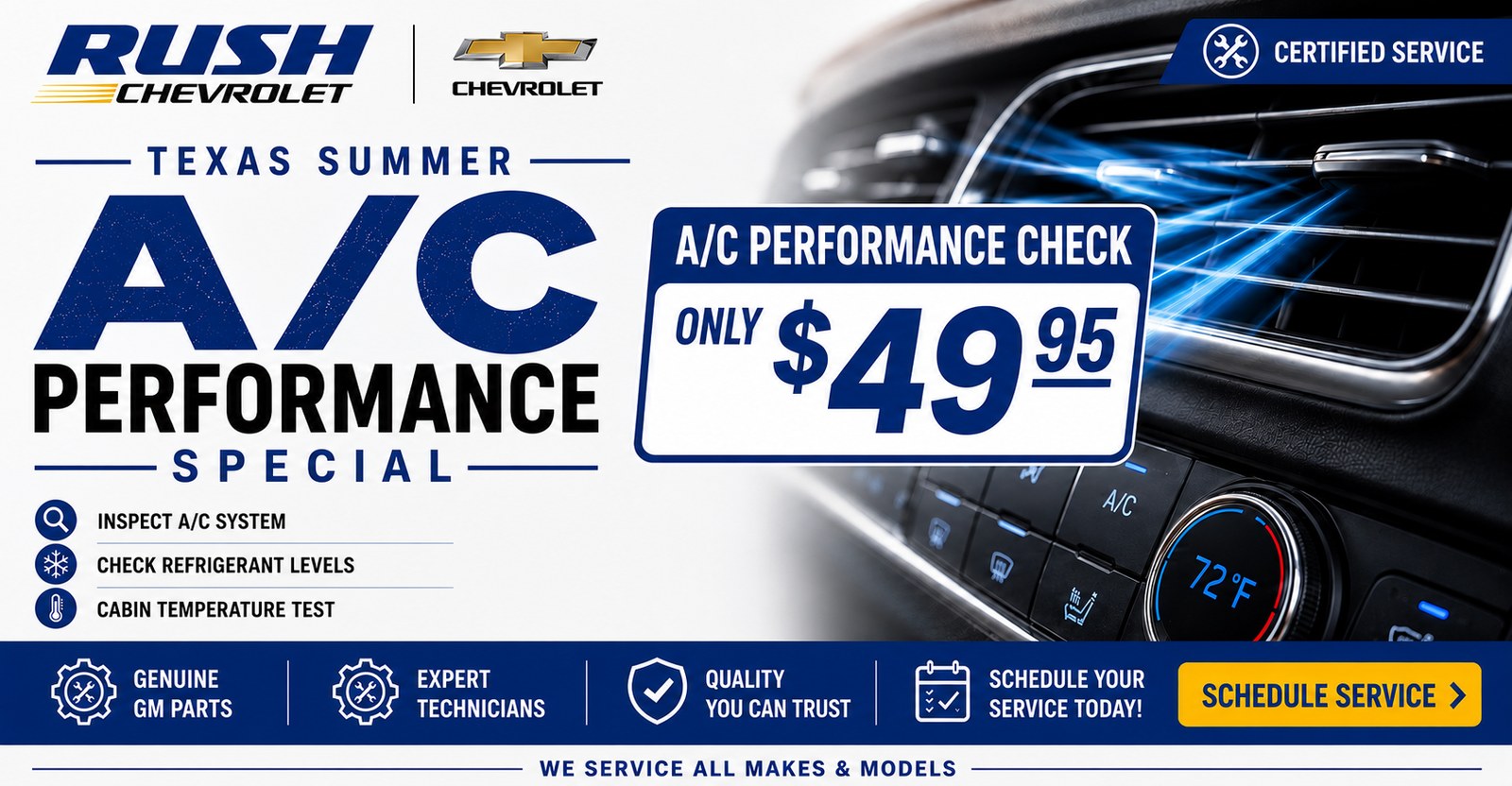 Texas Summer A/C Performance Special, only $49.95